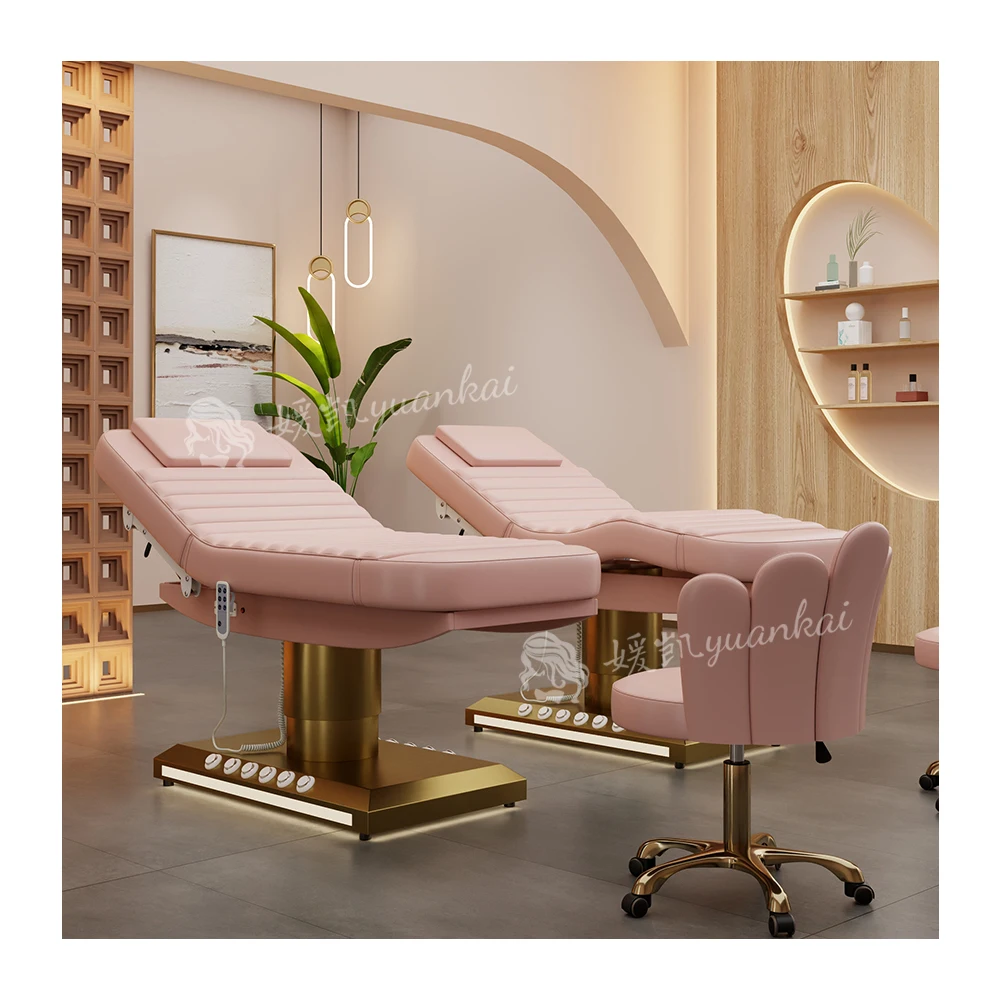 New Electric Face Spa Eyelash Chair Massage Bed Beauty Salon for Skin Care Electric Beauty Bed