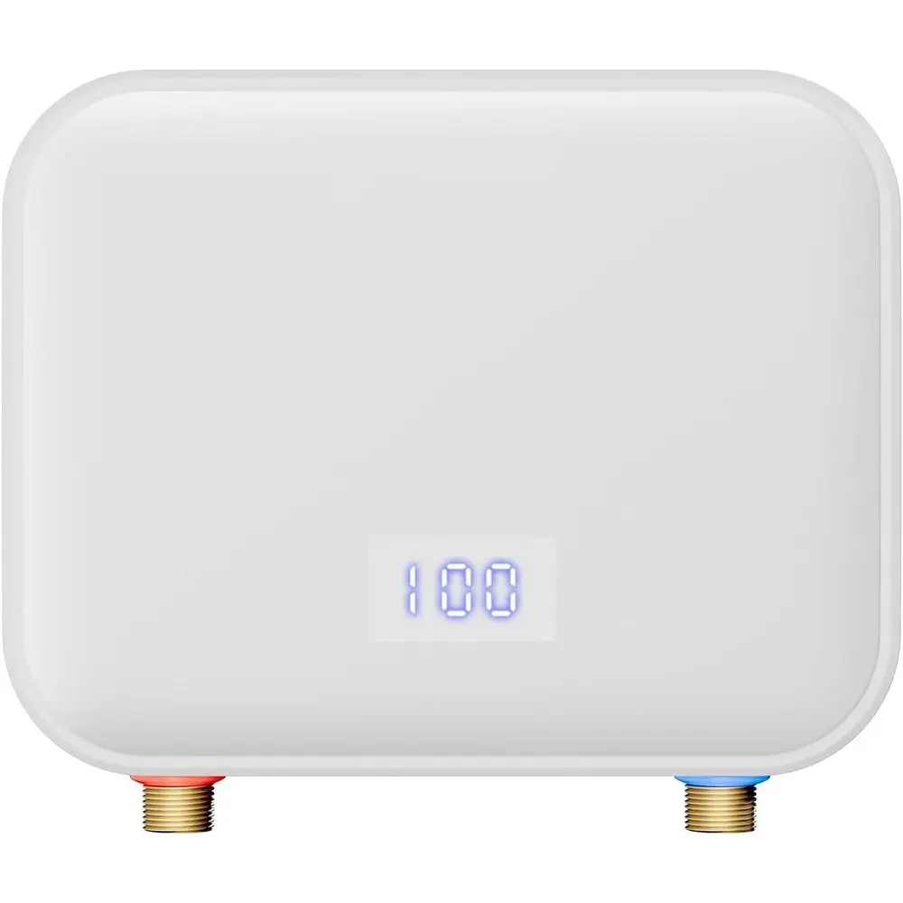 110V 4000W Electric Tankless Water Heater with Touchscreen Display and Auto Control System