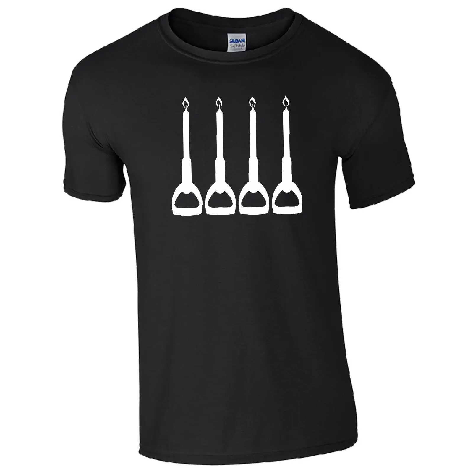 Four Candles T-Shirt - The Two 2 Ronnies Ronnie Corbett 4 Fork Handles Mens Top