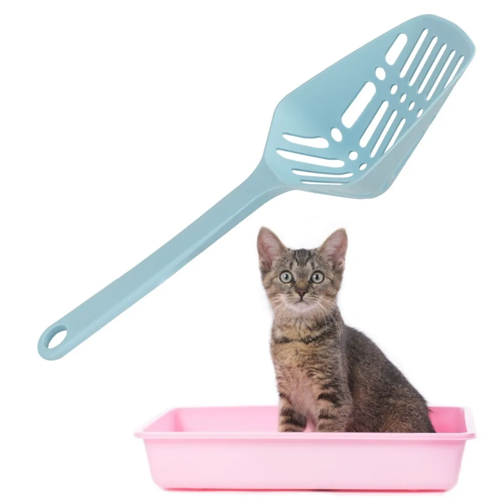 Durable Deep Shovel PP Triangle Large Cat Litter Scoop with Back Hook Cat Litter Scoop Pet Litter Shovel Cat Litter Box