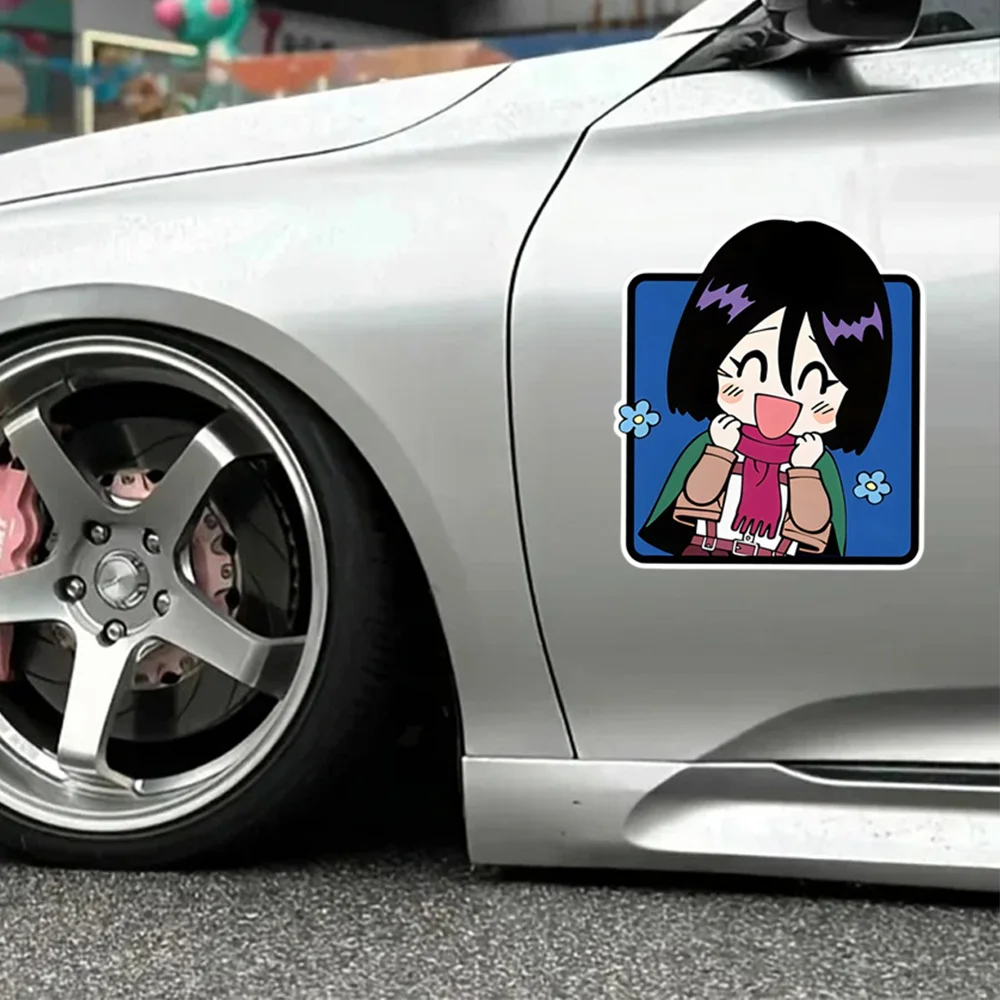 15/18/23cm Cool Anime Attack on Titan Cartoon Sticker Colorful Decal Laptop DIY Car Moto Cute Mikasa Ackerman Vinyl PVC Stickers