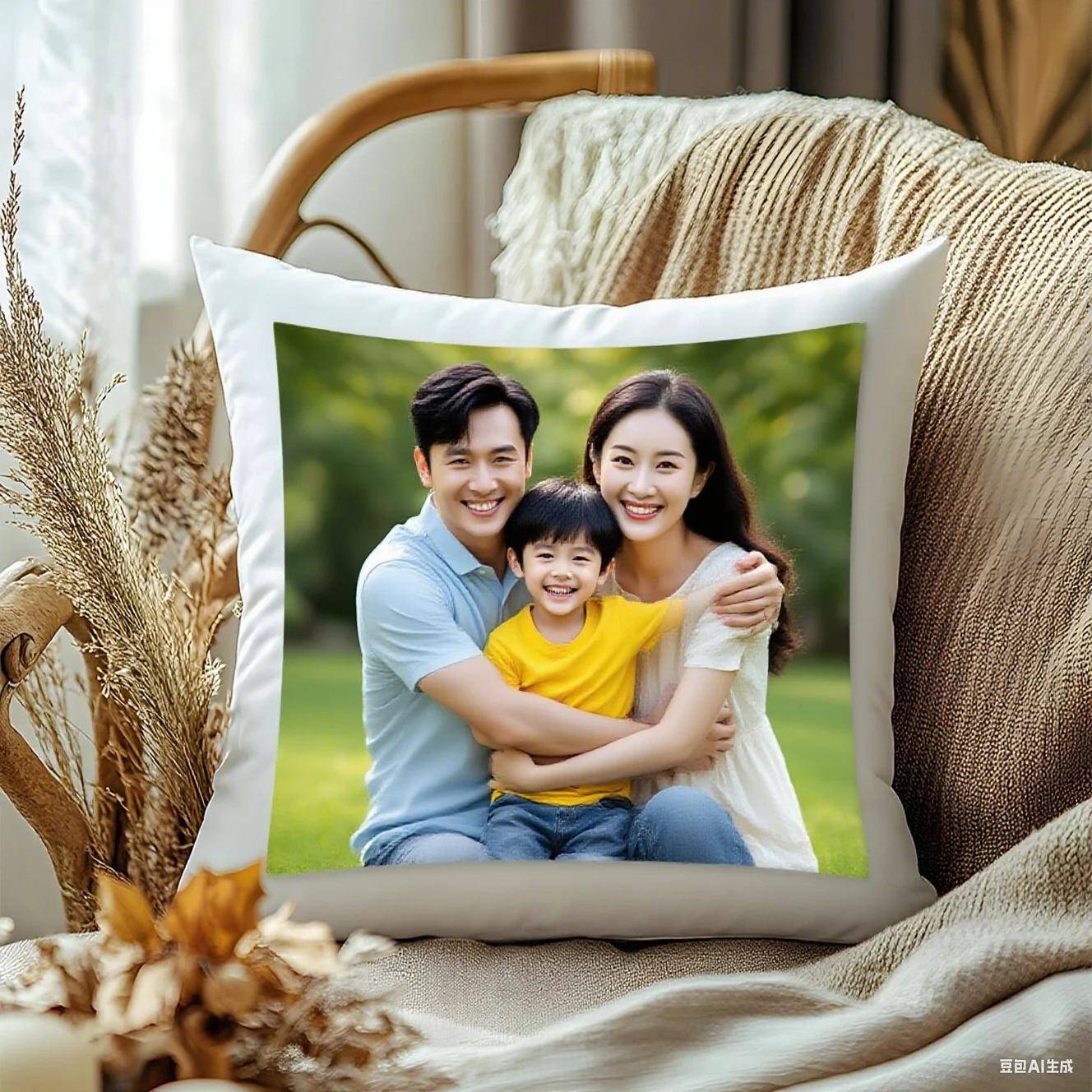 

40/45/50cm Personalized Custom Cushion Cover DIY Customized Patterns Throw Pillowcase Home Decorative Wedding Pets Baby