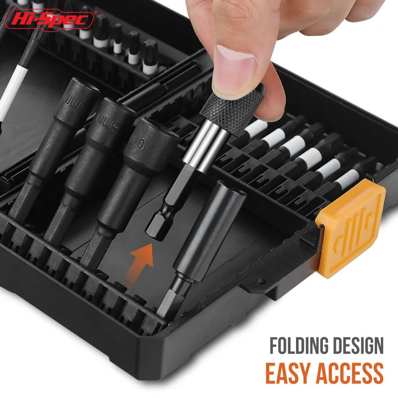 Hi-Spec Professional Impact Screwdriver Bit Set: Phillips, Slotted & Torx Bits