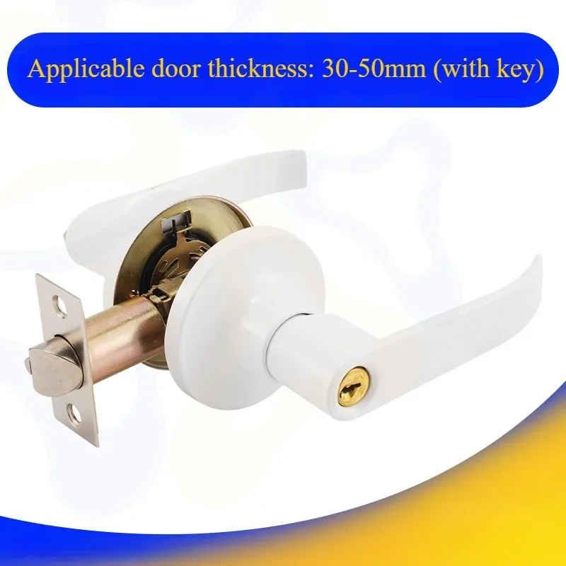 Door Handle Lock Round Entry Security Privacy Sliding Front Doors Entrance Keyed Locks for Bedroom Living Room Household