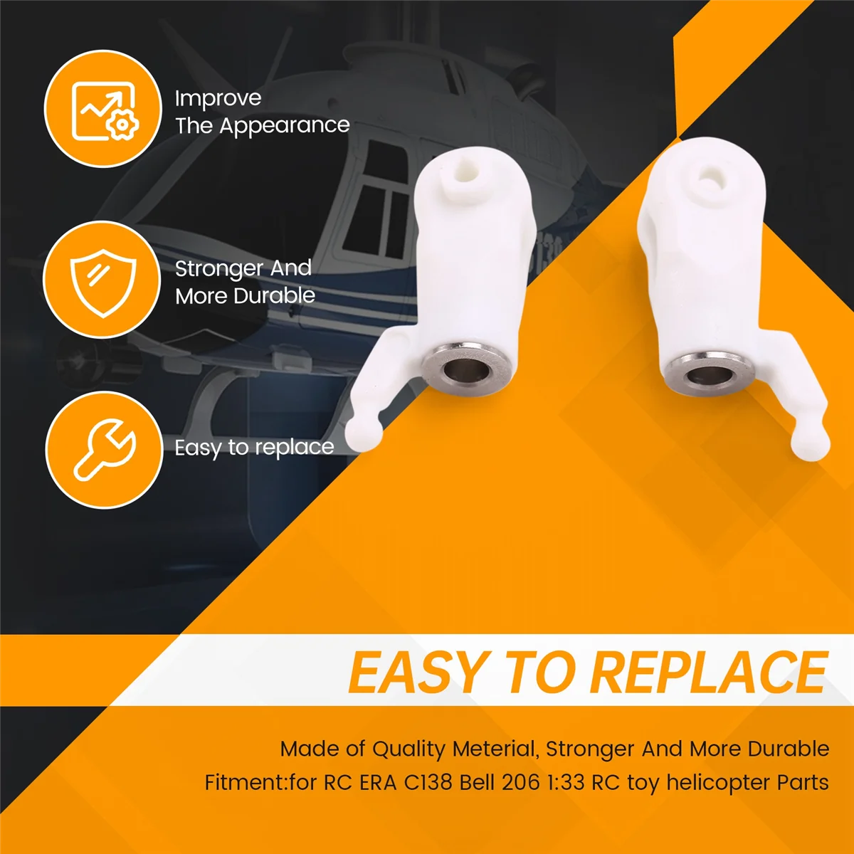 Gorąca sprzedaż RC Toy Helicopter Upgrade C138 Rotor Clamp Kit dla RC ERA C138 Bell 206 1:33 RC Toy Helicopter Parts