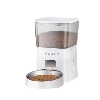 ROJECO 2L Automatic Cat Feeder WIFI Smart Pet Food Dispenser For Dry Food Dogs Kibble…