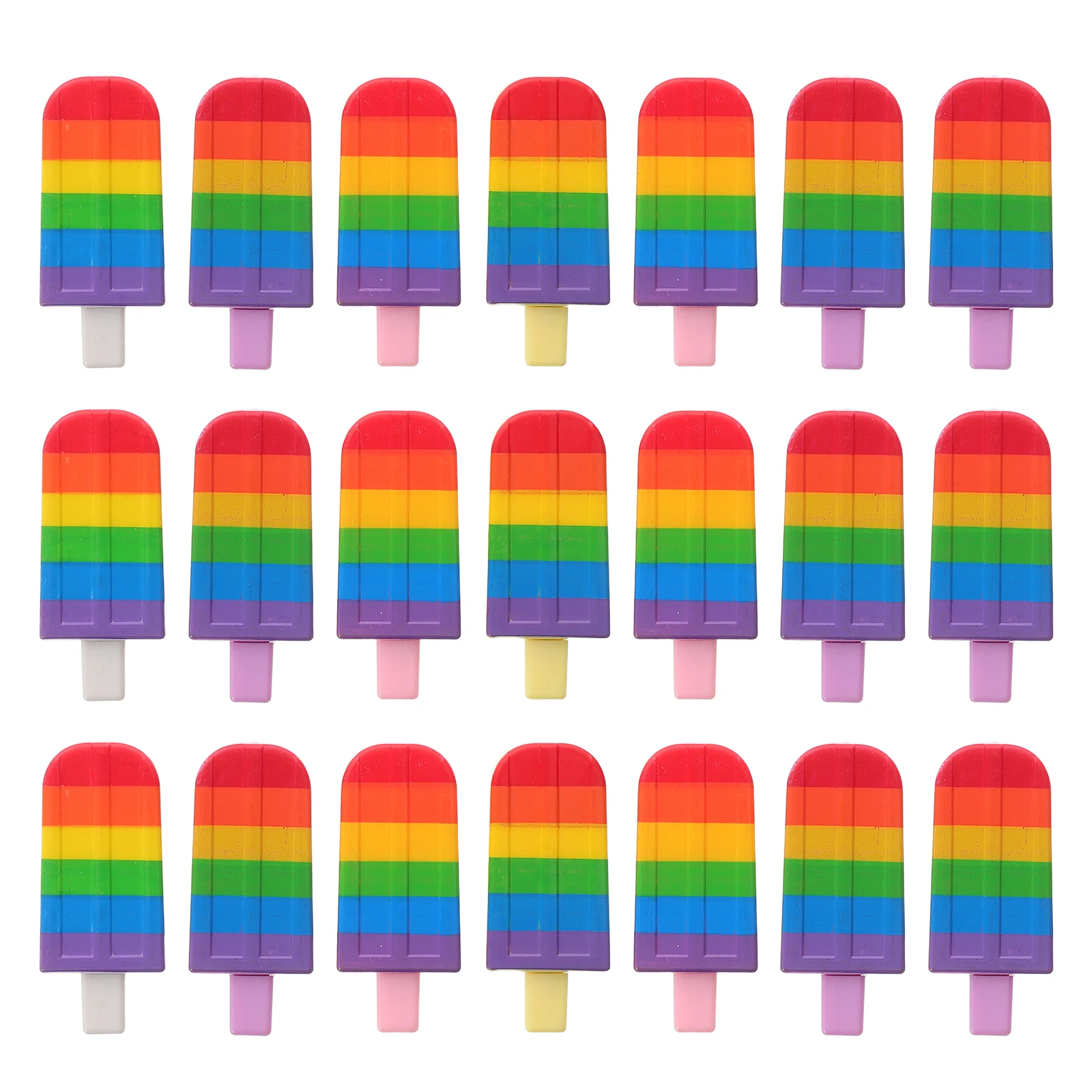 25 قطعة من أقلام الآيس كريم الإبداعية المكتبية البلاستيكية على شكل كرتوني #3