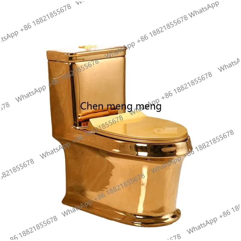 

Z136Золотой унитаз в европейском стиле, супервихревой сифон, бесшумный унитаз, бытовой туалет для ванной комнаты, индивидуальное творчество