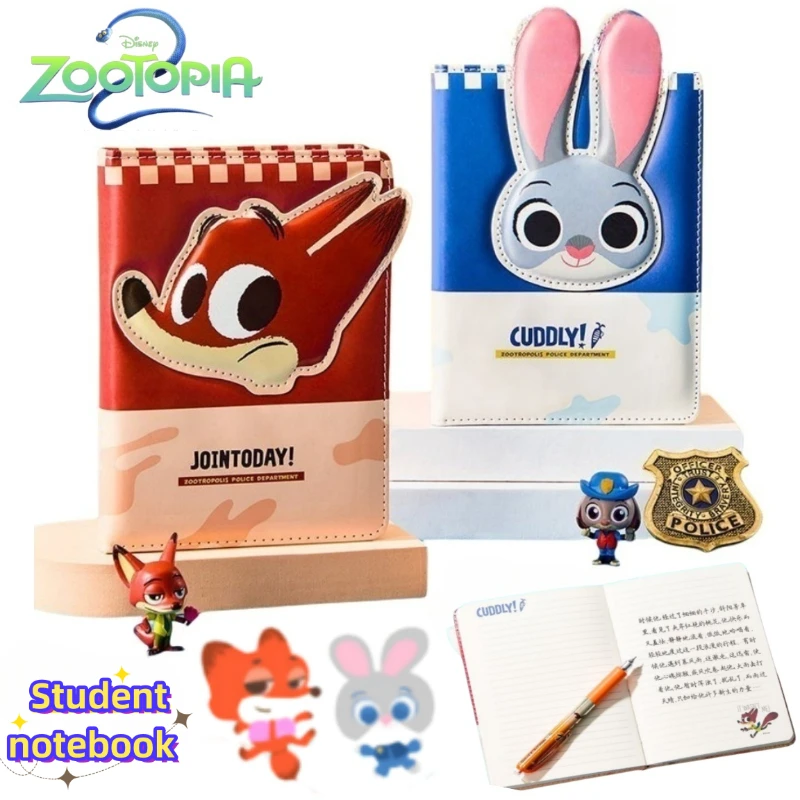 

Блокнот Zootopia с Ником Уайлдом и Джуди Хоппс, двухмерный, для работы и учебы, удобный блокнот для записей.