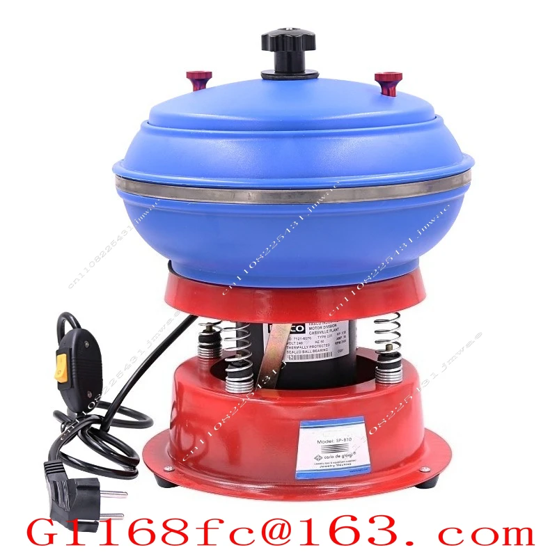 8 Inch Micro Vibration Polishing Machine Grinder Workpiece Surface Polishing Vibration Barrel Vibration Polishing Machine Jewelr