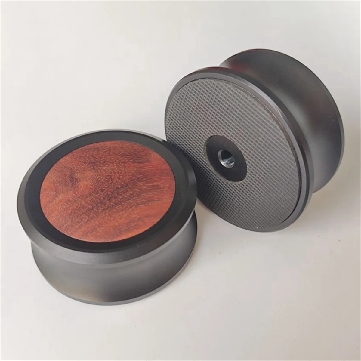 Record Weight Stabilizer 76mm Diameter LP Vinyl Turntables Aluminium Wood Record Weight Disc Stabilizer LP Vinyl Turntables