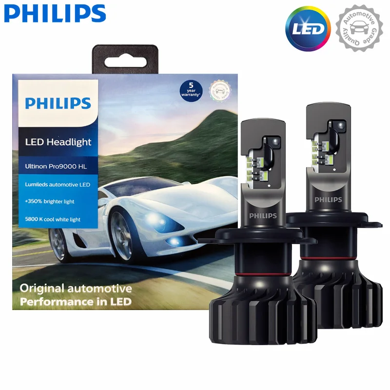 

Philips Ultinon Pro9000 Gen2 LED H4 Автомобильный головной фонарь + 350% яркие люмены LED 5800K Белый Дальний ближний свет Безоблок 11342U90X2