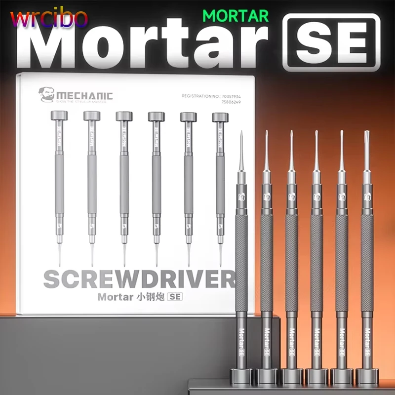 

Mechanic MORTAR SE Magnetic Screwdriver Set Y 0.6,Pentalobe 0.8,Phillips 1.2 /1.5 ,Inner Hex 2.5 ,T2 Screwdriver Repair Tool Kit
