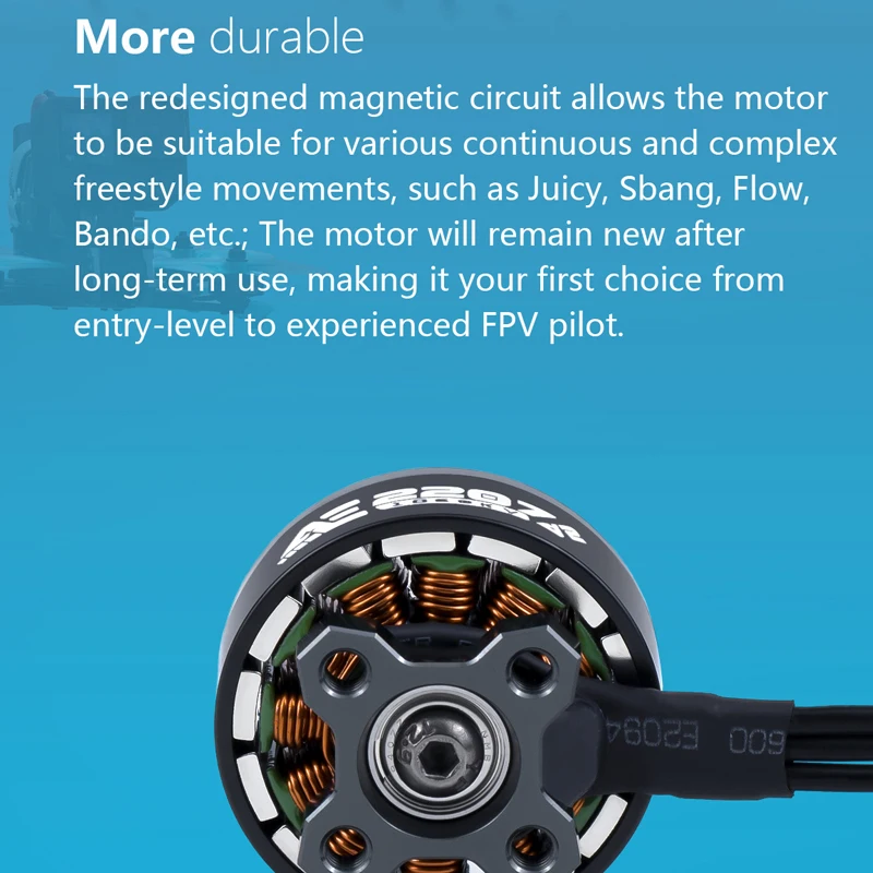 AxisFlying 2207 AE2207 V2 Brushless Motor 1860KV 1960KV 4-6S Compatible with 5inch Propeller for Flower Fly Traversing Drone 5mm