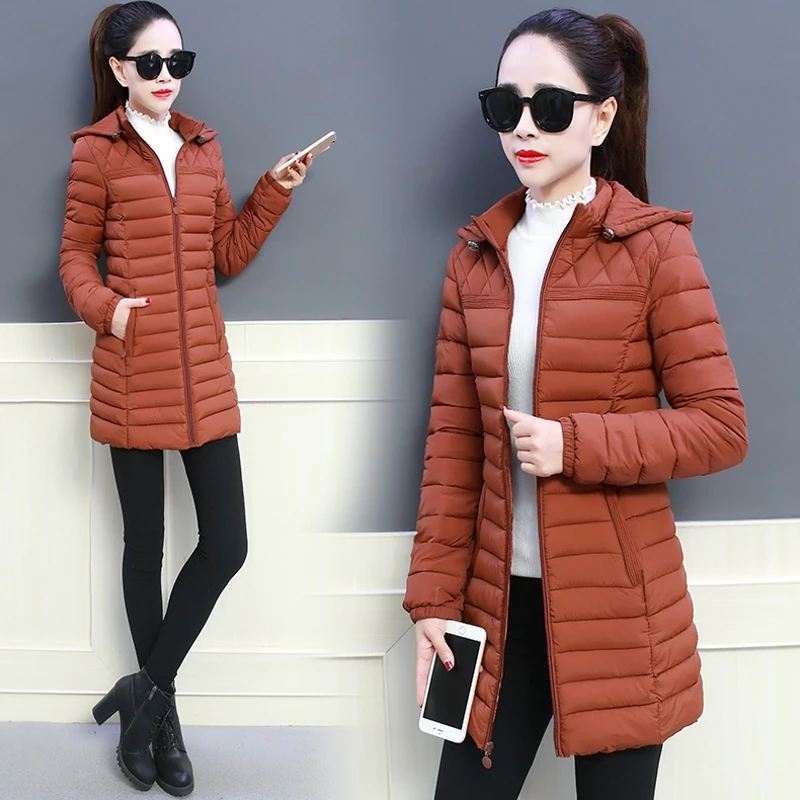 Winter Jacket 2022 Fashion Loose Down Cotton Women Coats  Parkas Female Casual Warm Outerwear Hooded Winter Coat Plus Size 6XL