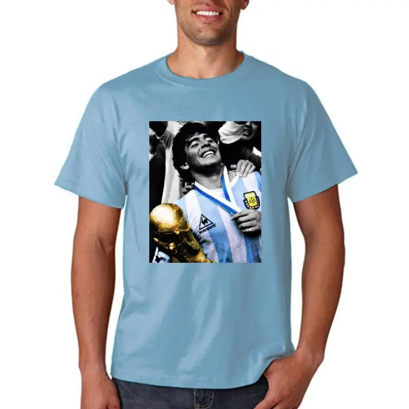 T-SHIRT DIEGO ARMANDO MARADONA NAPOLI CALCIO VINTAGE ANNI 80 3 S-M-L-XL-2XL-3XL