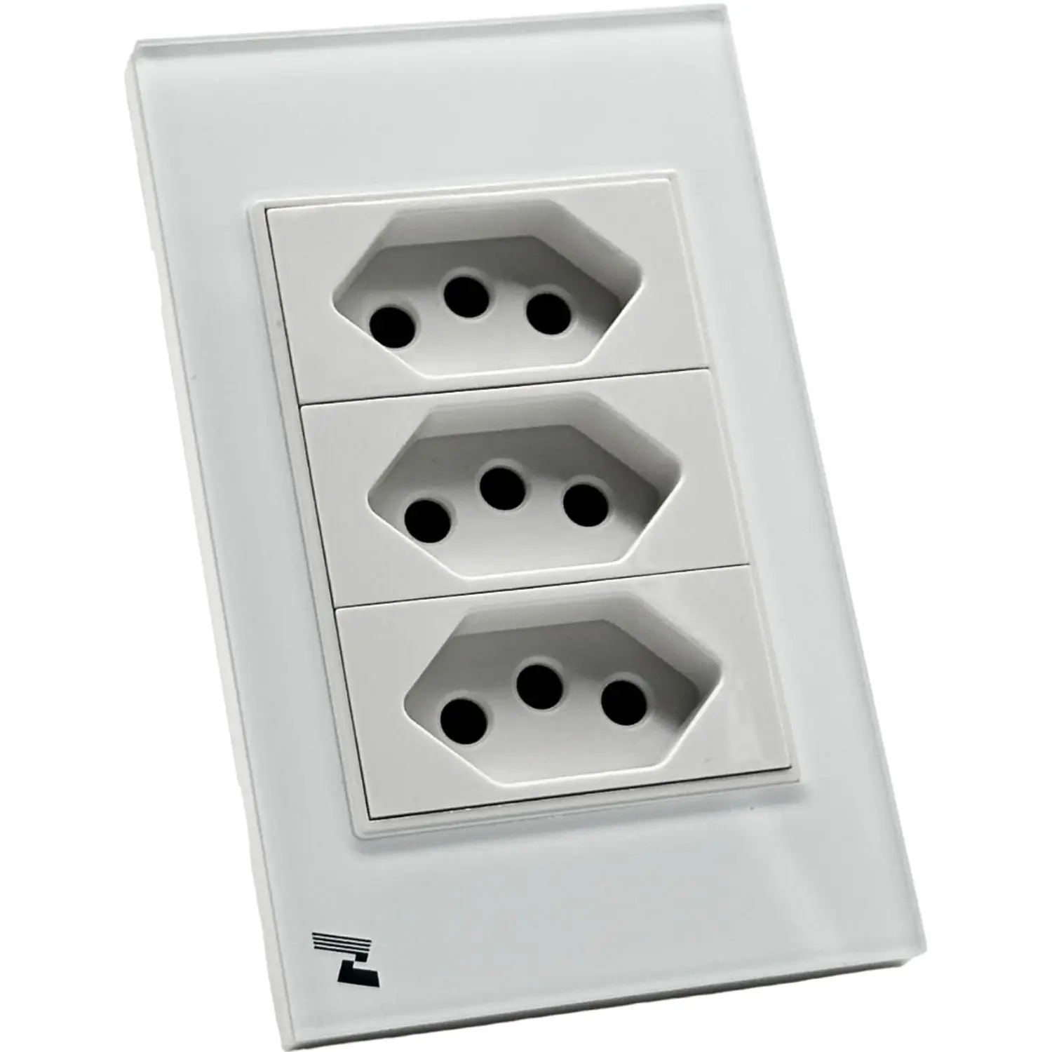 White Novadigital Embedded Socket WK-3T-B