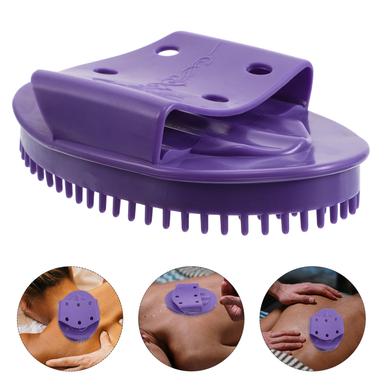 

Портативная массажная щетка для всего тела, кожи головы, шеи, ручной инструмент для тела, масляный аппликатор, отшелушивающая меридианная щетка, пластик