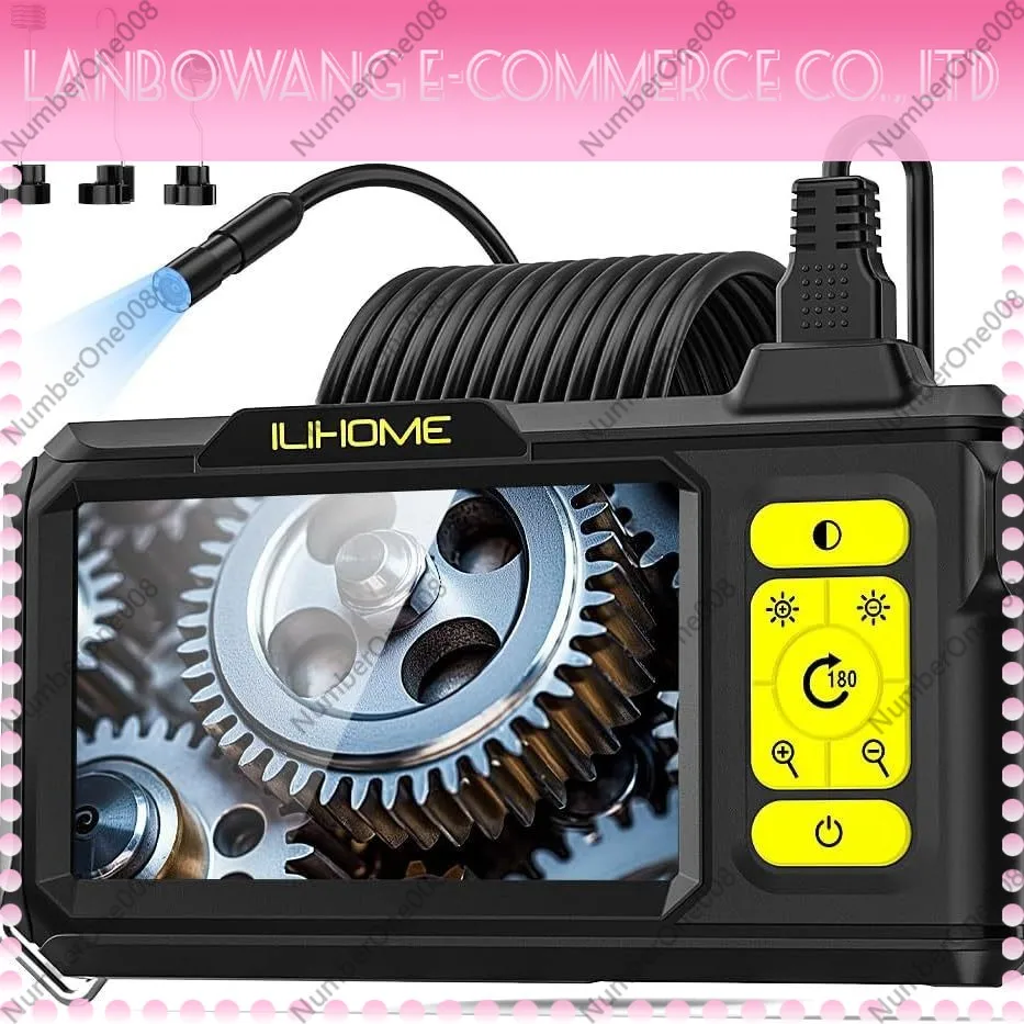 Industrial pipe endoscope 1080p high definition endoscope with screen 4.3 inch handheld endoscope