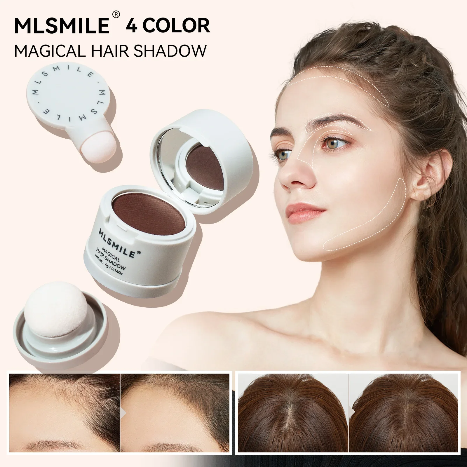 

Hairline Contouring Powder Hairline Powder Retouching Waterproof Long-lasting Multi-functional