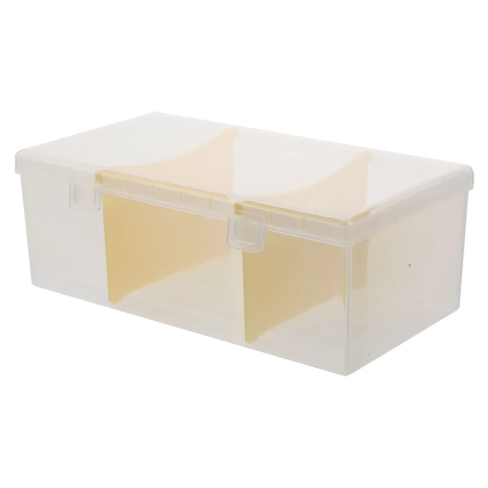 Business Card Organizer Box Transparent Desktop Storage Box Multi-Function Card Holder Portable Office Cards Container Name