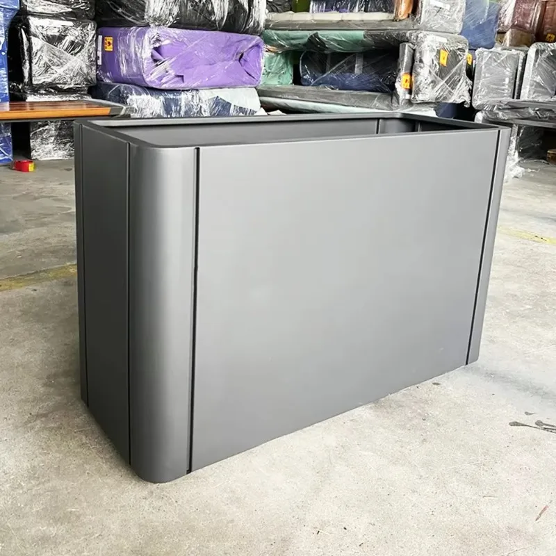 Large custom color stainless steel iron environmentally friendly and durable outdoor garden flower pot box