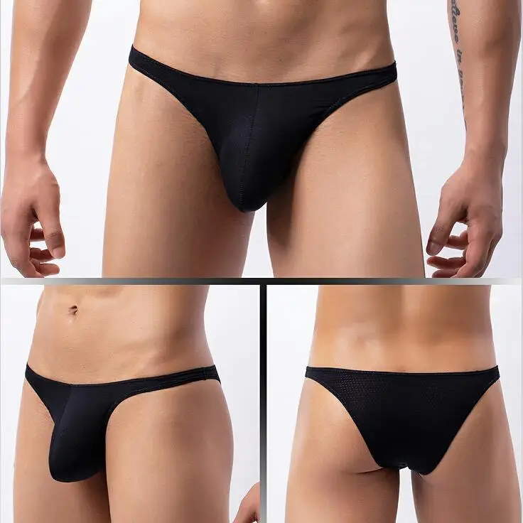 Heren lage taille ademend Me bikinislip sexy e-ondergoed heuplifting comfortabele nylon onderbroek uit één stuk