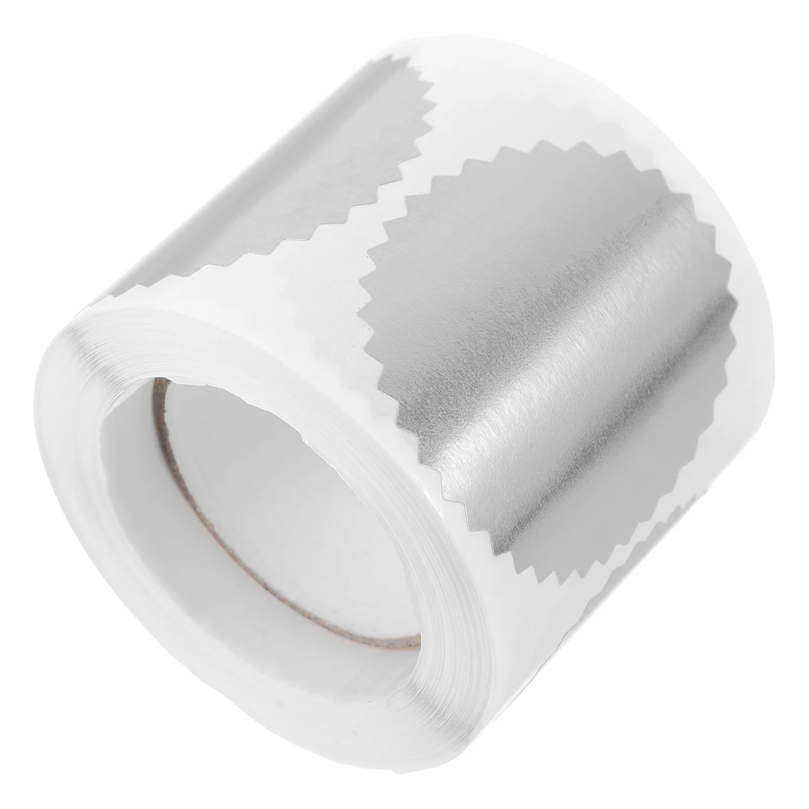 

Silver Stamped Stickers 50mm Gear Embossed Seals Certificate Stickers Glassine Paper Base Long Lasting Safe Healthy Lightweight