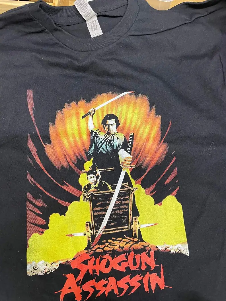 Shogun Assassin T shirt Video Nasty VHS Various Sizes - Samurai Movie Liquid Swords