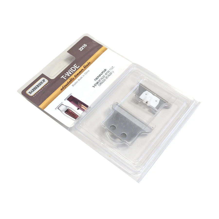 # 2215 - Prata - Lâminas de Substituição T Wide Detailer para Aparador Wahl 5 Star Series Detailer Li # 8081 & # Modelos 8171 (1 Pacote com Cabeça)