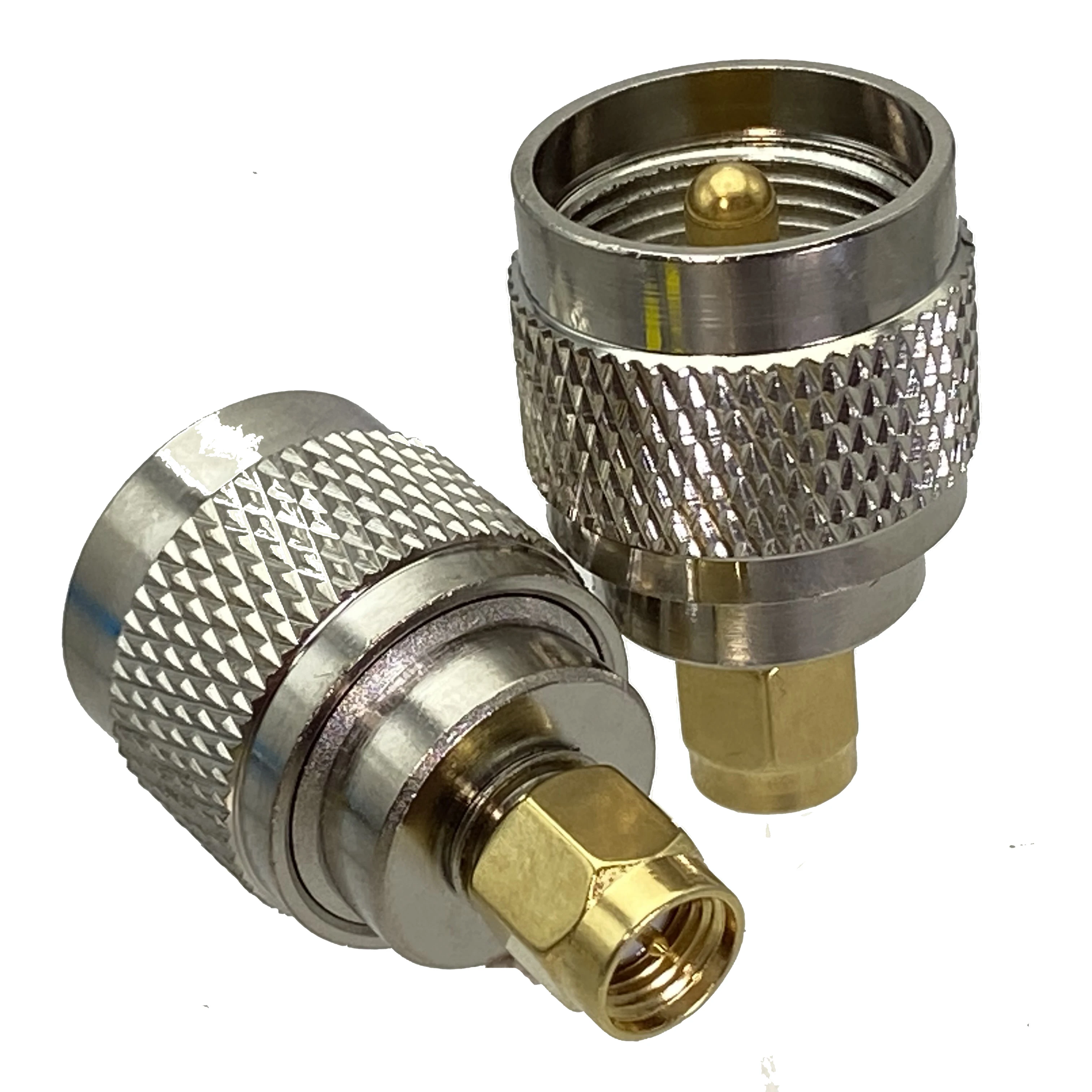 1Pcs UHF SO239 PL259 to SMA Male Plug&Female Jack RF Coax Adapter Connector Wire Terminals Straight