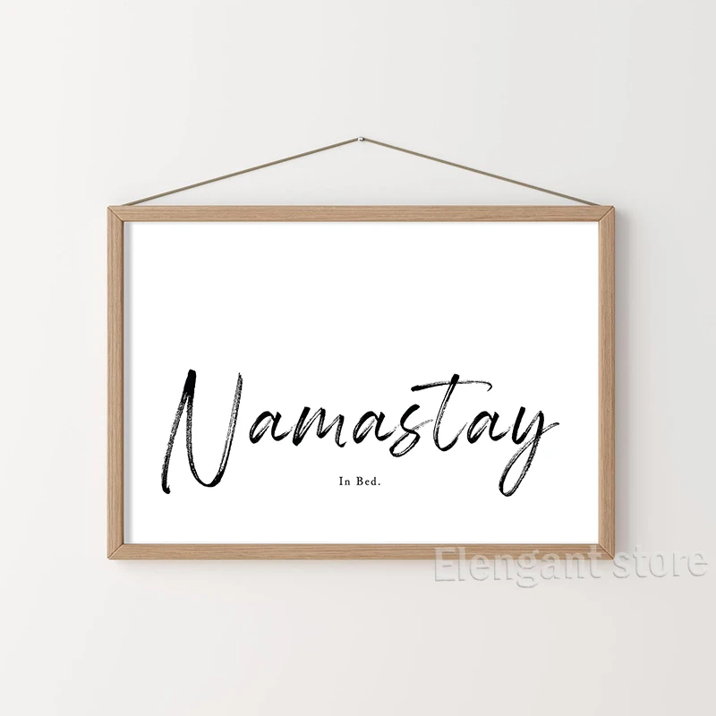 Yoga Wall Art Print Meditation Poster Yoga Symbol Breath Quote Canvas Painting Black White Wall Art Picture Gym Decor Yoga Gift