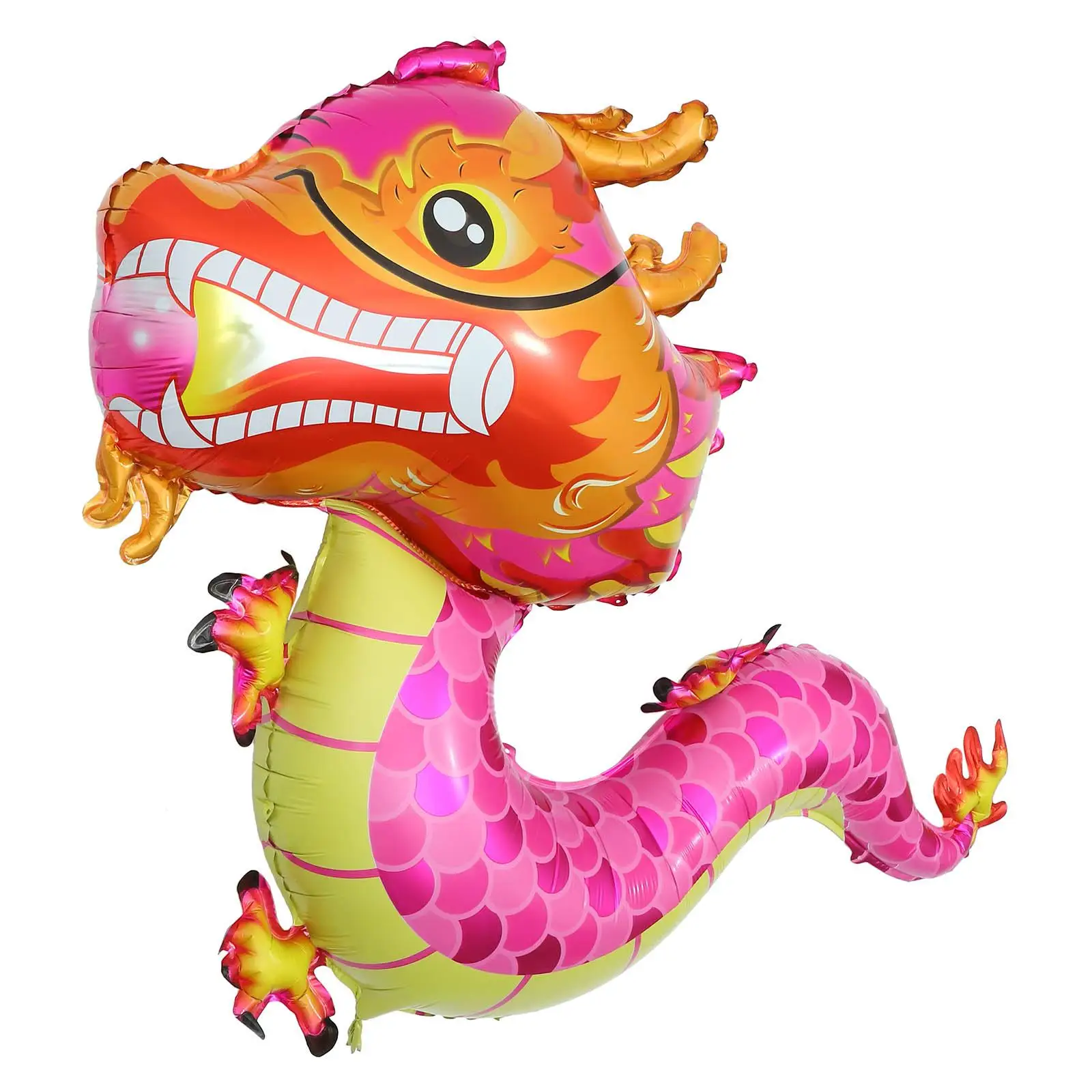 

5 Pcs Chinese Dragon Balloon Balloons Aluminum Foil Chinese New Year Cartoon Balloon Set Indoors Outdoors