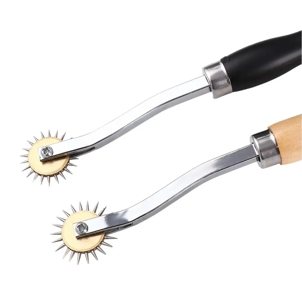 Leather Line Drawing Perforating Tool Perforator Lace Cutter Point Cloth Wheel Scribing Wheel Crimping Wheel Tracing Wheel