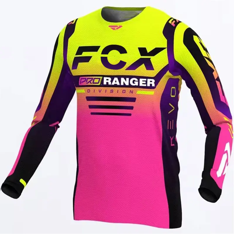 2023 Motocross Mountain Enduro Bike Clothing Bicycle Moto Downhill T-shirt rangerFox Women Men Cycling Jersey MTB Shirts BMX