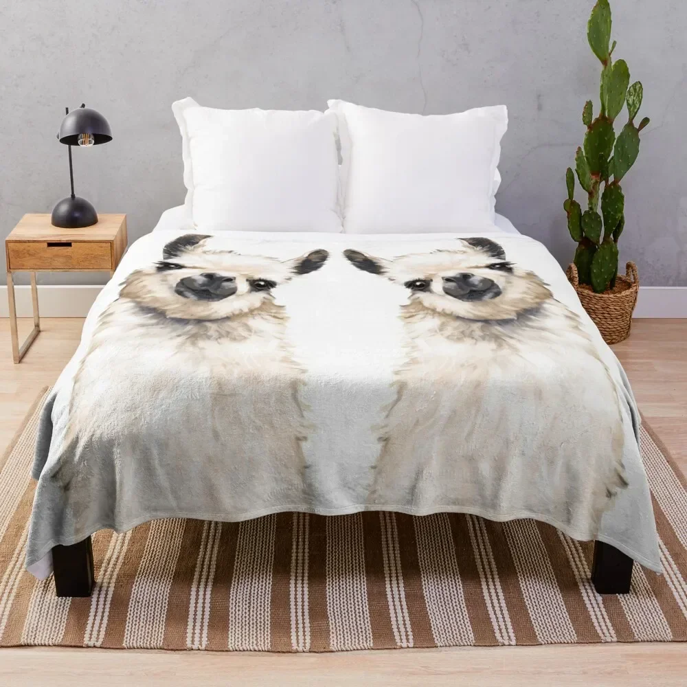 

Llama Throw Blanket anime Thermal Quilt Blankets