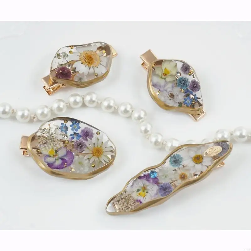 

N2UE Irregular DIY Hair Clip UV Resin Mold For Handmade Hair Pin Jewelry Accessories Tools Resin Mold Resin Jewelry Molds