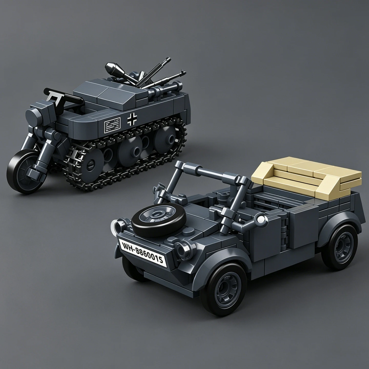 sdkfz-alemao-da-segunda-guerra-mundial-blocos-de-montar-moto-de-esteira-vw-tipo-82-com-tanque-de-Agua-veiculo-blindado-de-esteira-brinquedo-para-meninos