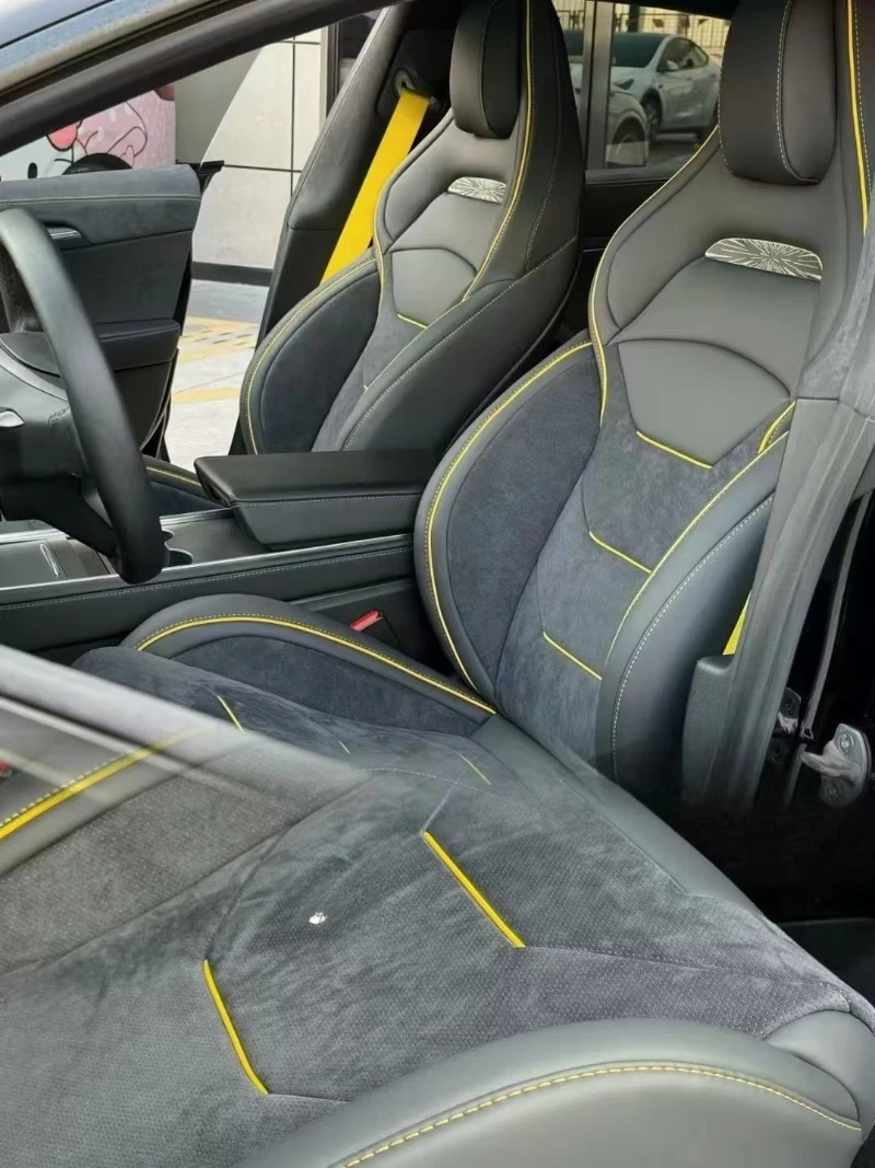 Tela acolchada bordada duradera, piel sintética de Pvc automotriz, personalizada para alfombrillas/fundas de asientos de coche, tapicería