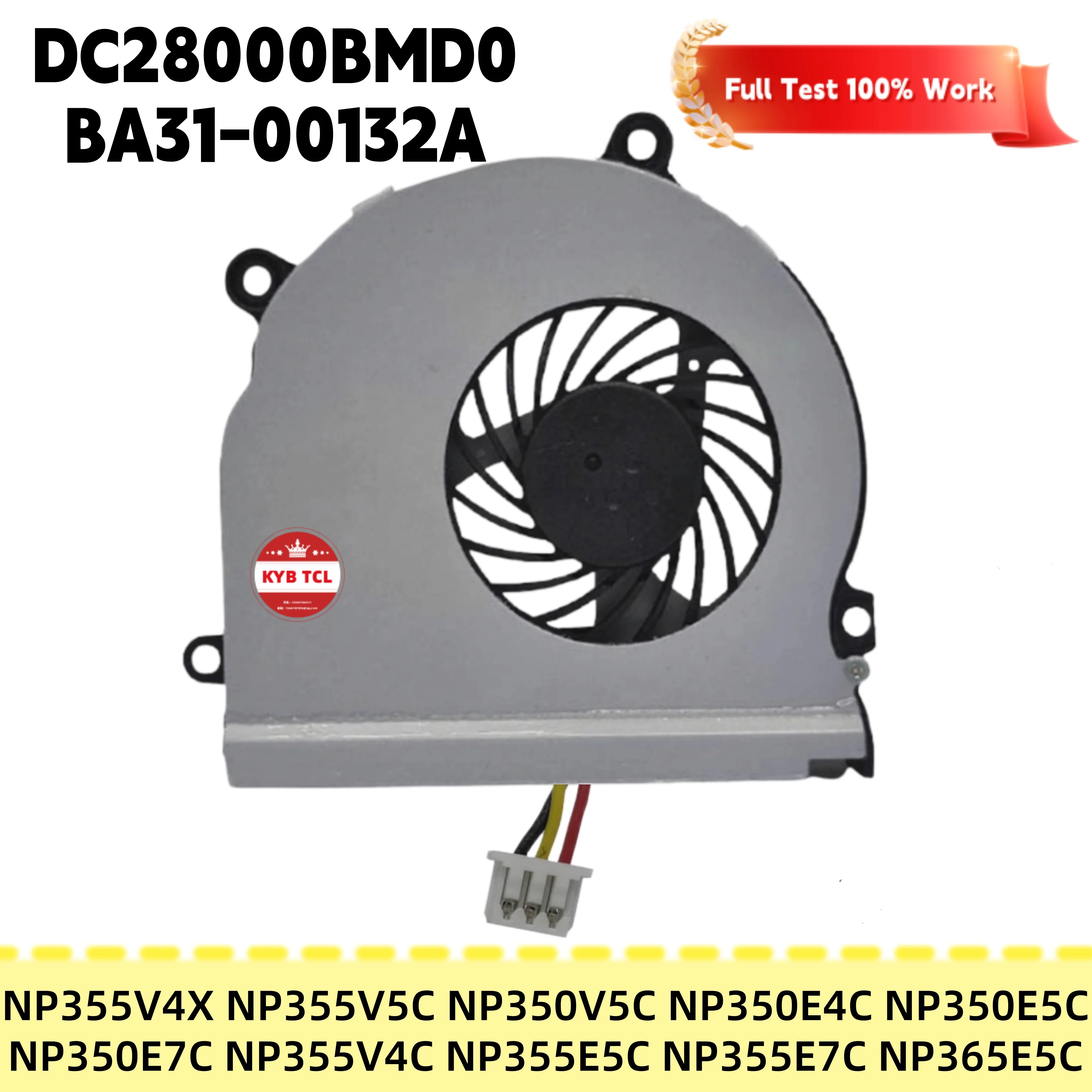 DC28000BMD0 BA31-00132A Ventilador de Refrigeración para CPU de Portátil Samsung NP355V4X NP355V5C NP350V5C NP350E4C NP350E5C NP350E7C NP355V4C NP355E5C NP355E7C NP365E5C