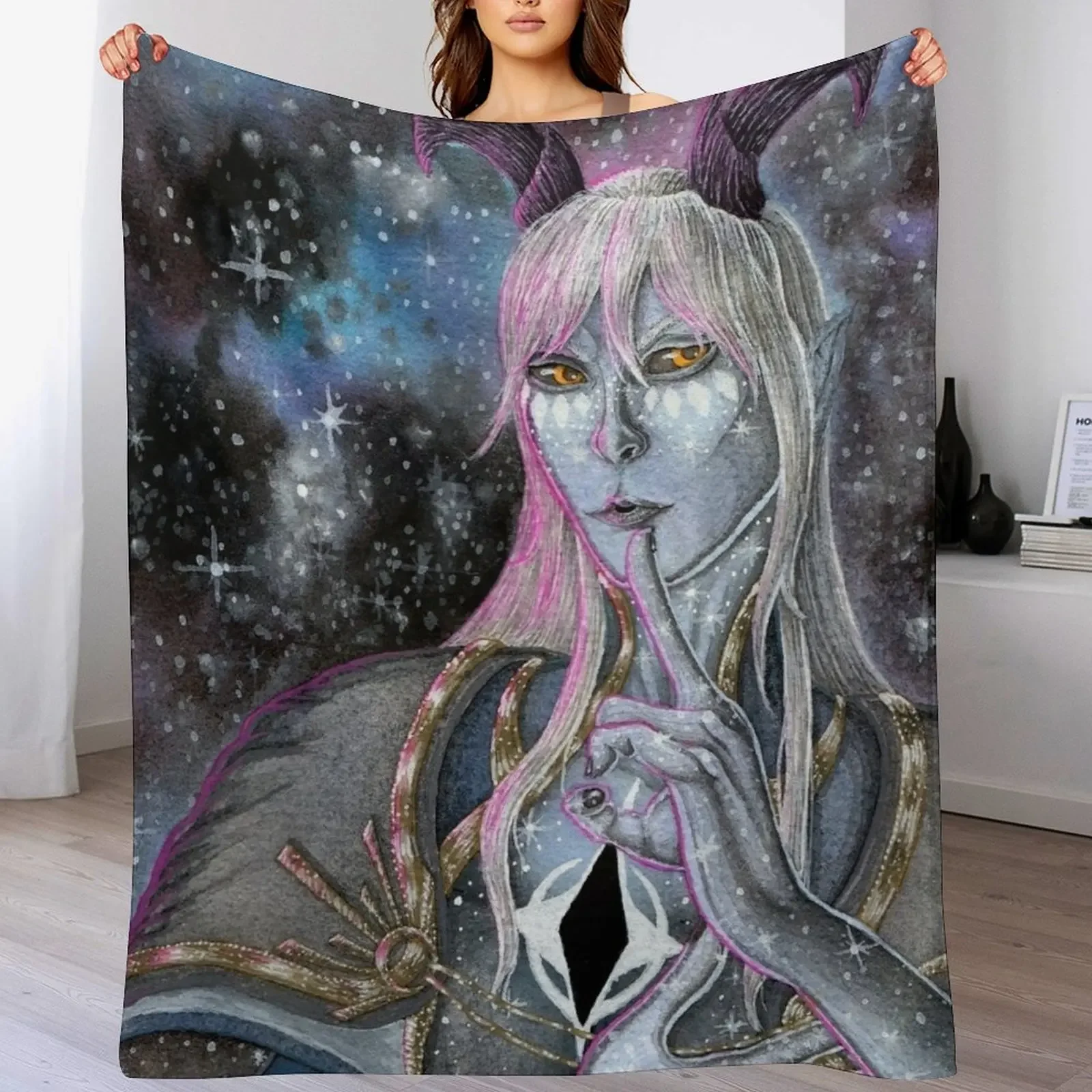 

Fanart Aaravos Throw Blanket Lightweight Warm Blanket for Travel Camping
