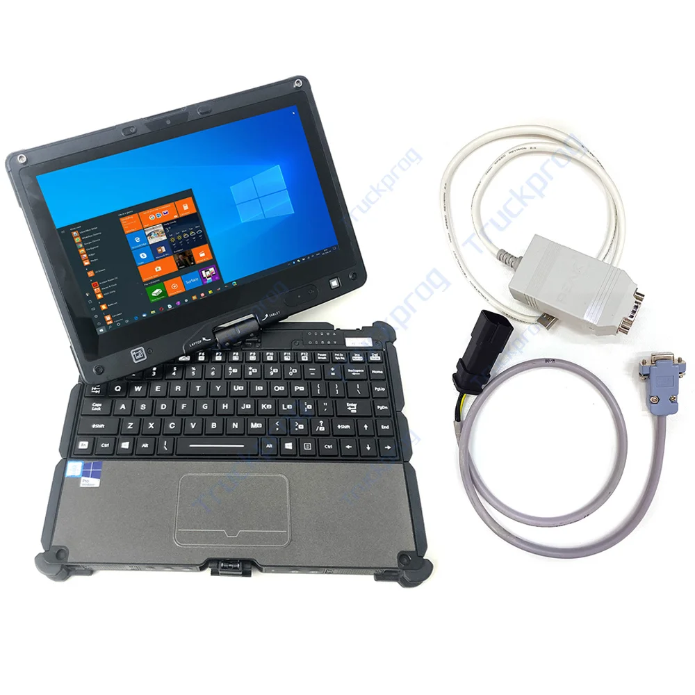 Getac Laptop Forklift Coach Lift Truck Diagnostic Tool Crown Rcan Pcan USB Can Diagnostic Cable for Toyota Crown Peak System