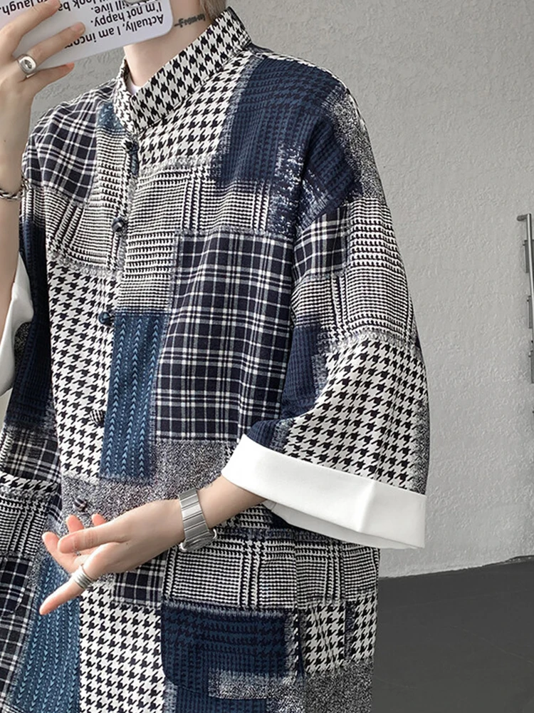 

Новый китайский Sle ort Sve irt, тонкий летний мужской дзен-чай, тай-чи, тренировочная одежда, национальный дышащий халат Sle Daoist...