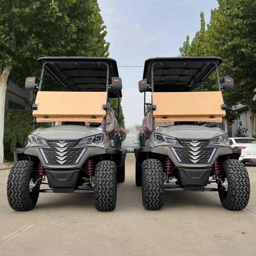 Hot Selling Chinese Brands Electric Kart Street Legal Battery 60V Lithium Battery Golf Cart Electric With Folding Windshield