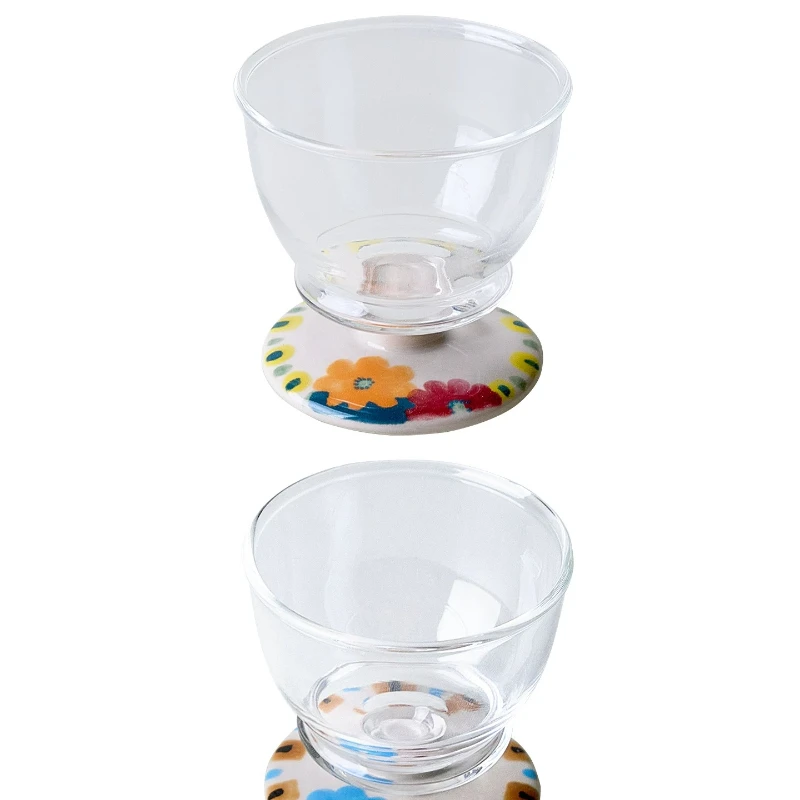 

Glass ceramic juice spirit sake tea cup mini