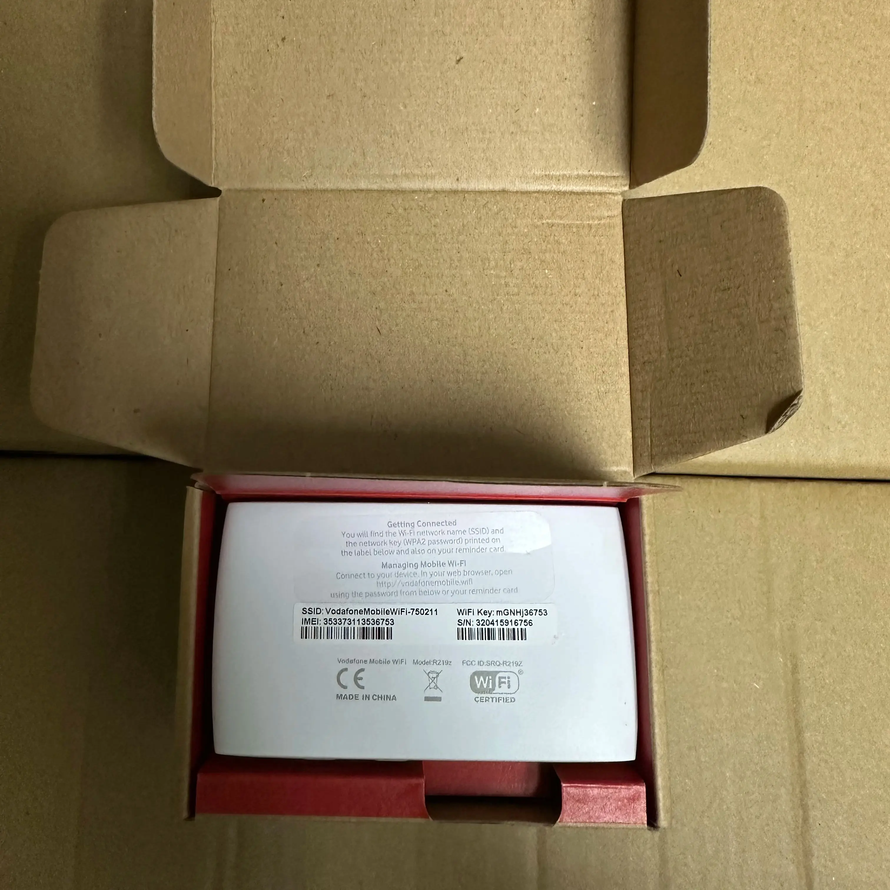 غير مقفلة فودافون R219z 150mbps 4G LTE موبايل واي فاي راوتر 4G B1/3/7/8/20