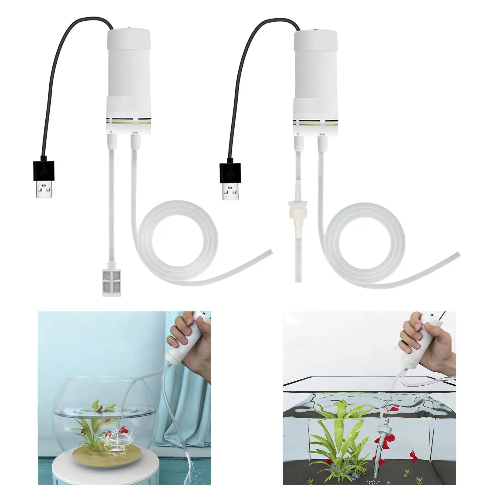 

Самовсасывающий водяной насос USB со шлангом 1 м и каменным фильтром Портативный электрический для пазов