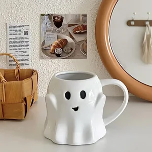 Mug Uống gốm với yêu tinh ma, cốc sáng tạo 3D, đồ uống quà tặng, Halloween, Phục sinh, Sáng tạo, Sữa, Trà chiều, Bữa sáng, Nhà, Văn phòng 8 Cup Halloween bán hàng chính - 3