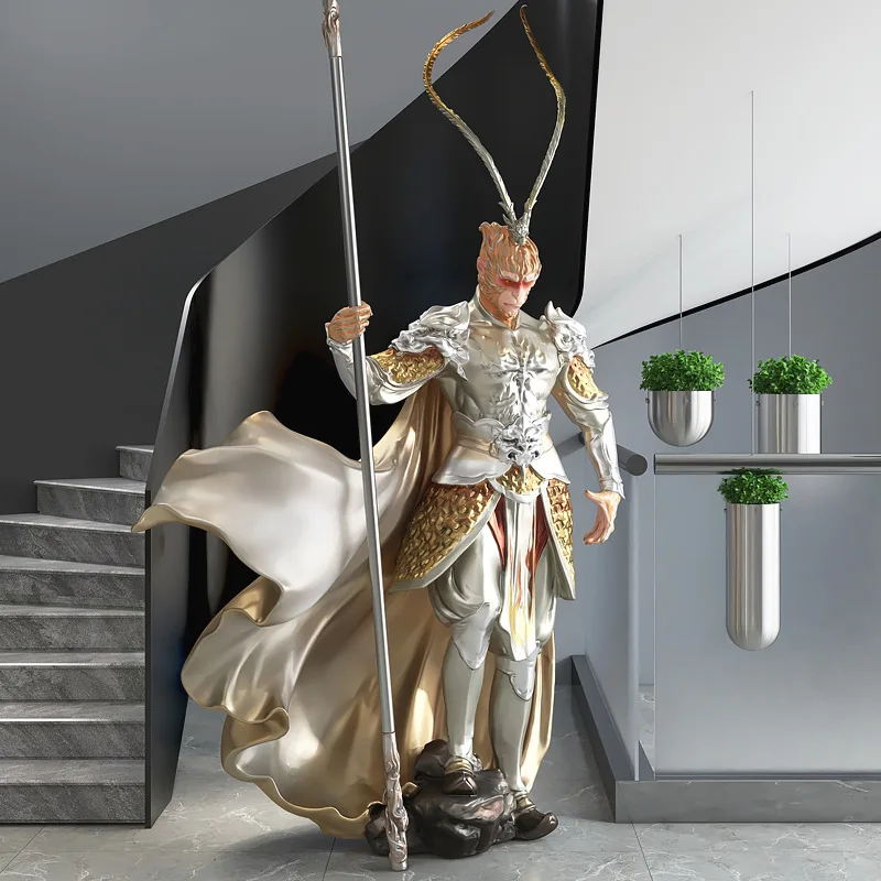 Raja Monyet Raja Monyet Ornamen Patung Lantai Besar Dou Victory Buddha Hotel Ornamen Selamat Datang Hadiah Pembukaan