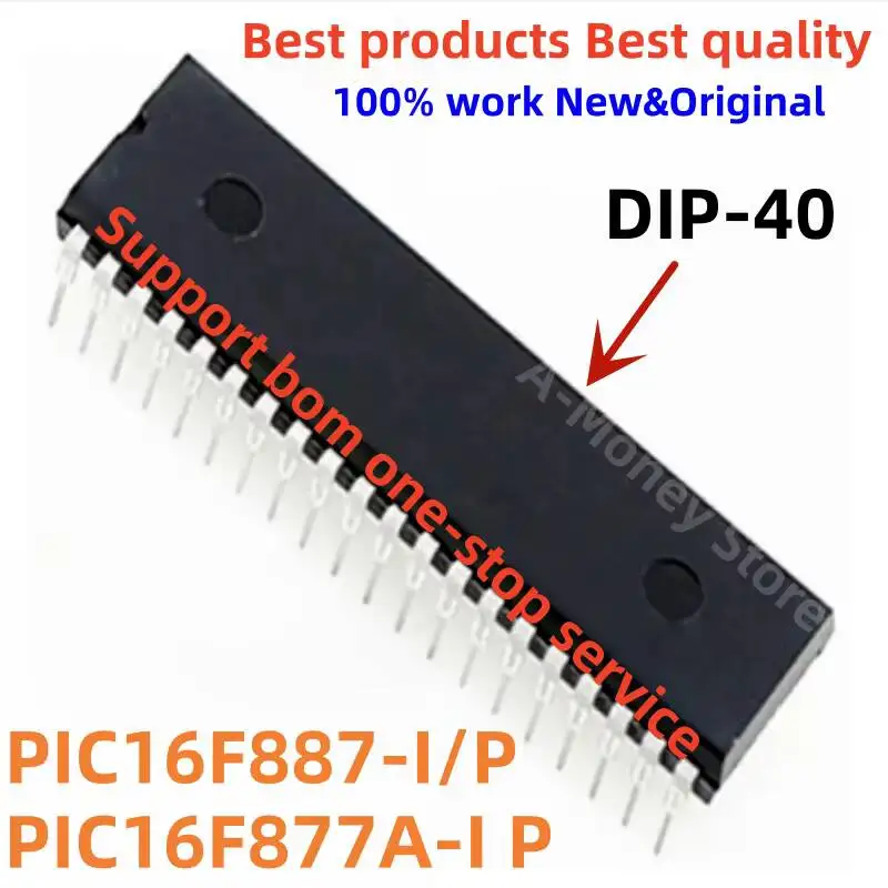 (1pcs)PIC16F887 PIC16F877 PIC16F887-I/P PIC16F877A-I/P DIP-40